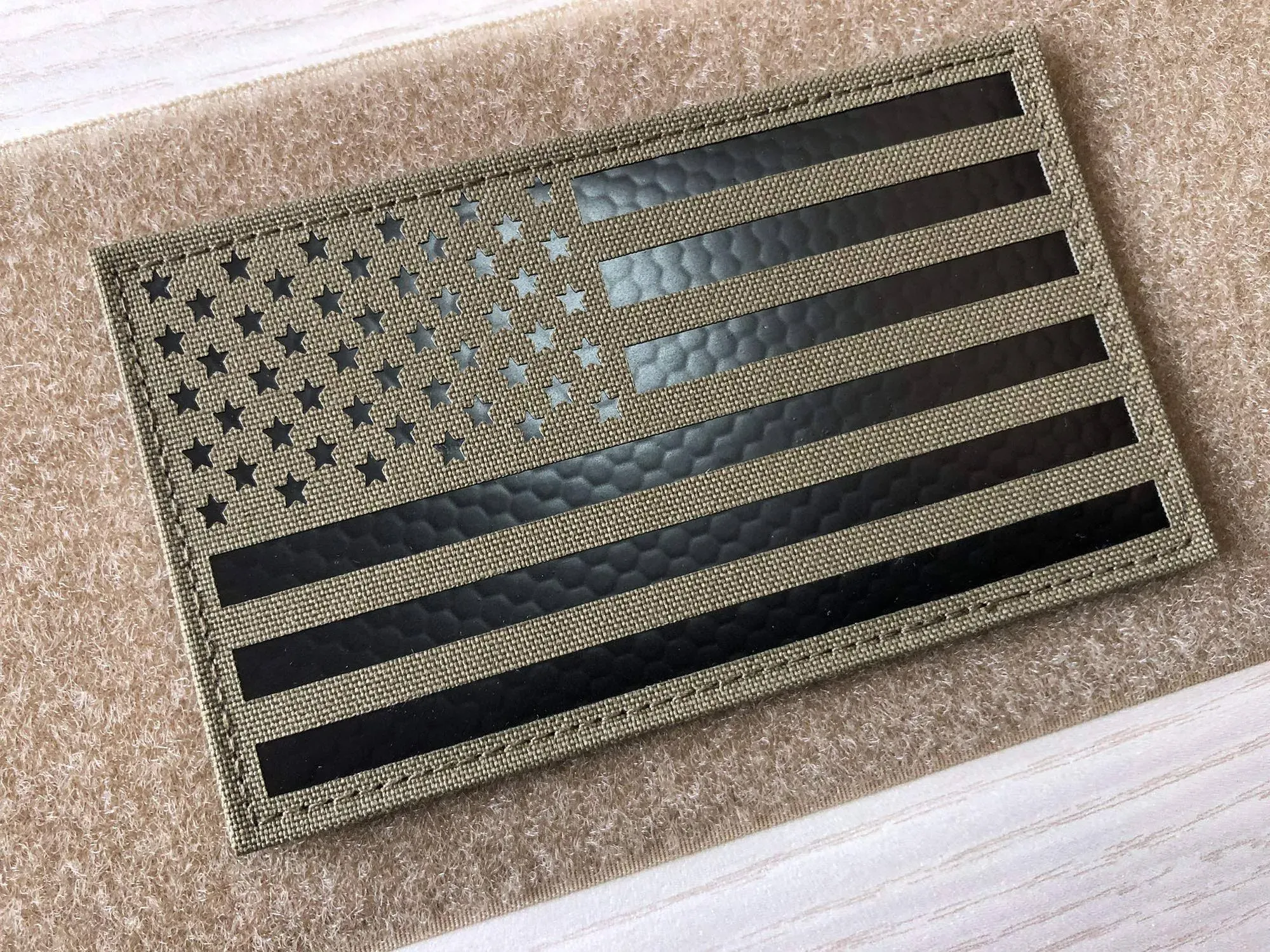 5x3 inch Large Infrared IR Coyote Brown US USA American Flag 