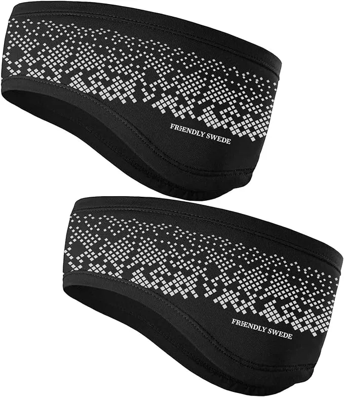 The Friendly Swede Headband - 2-Pack - Sweatband, Ear Warmer, Sports Headband for ...