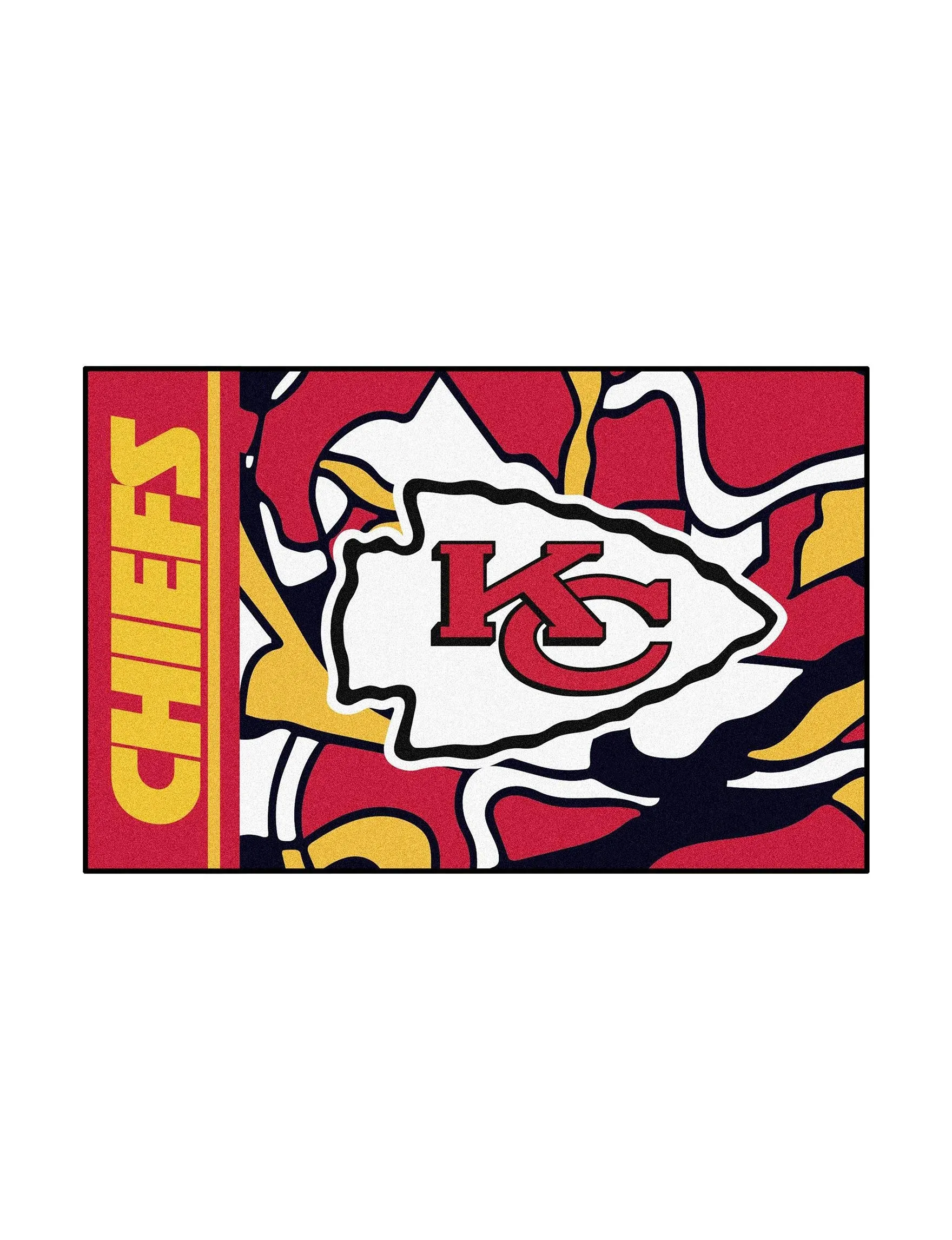 19" x 30" Kansas City Chiefs NFL x FIT Pattern Rectangle Starter Mat