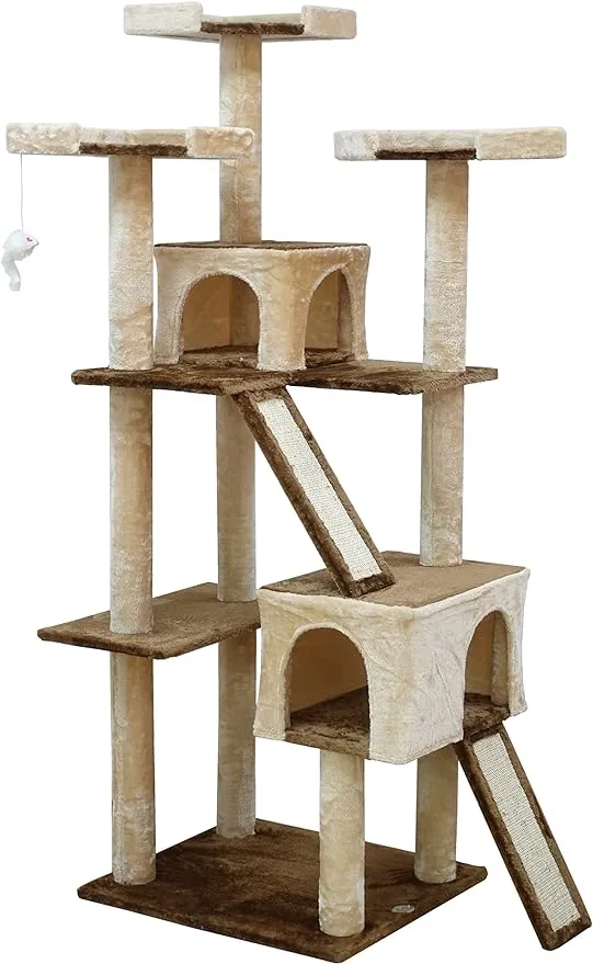 Go Pet Club Fs805 Everyday Value 26in Cat Tree Tower, Beige