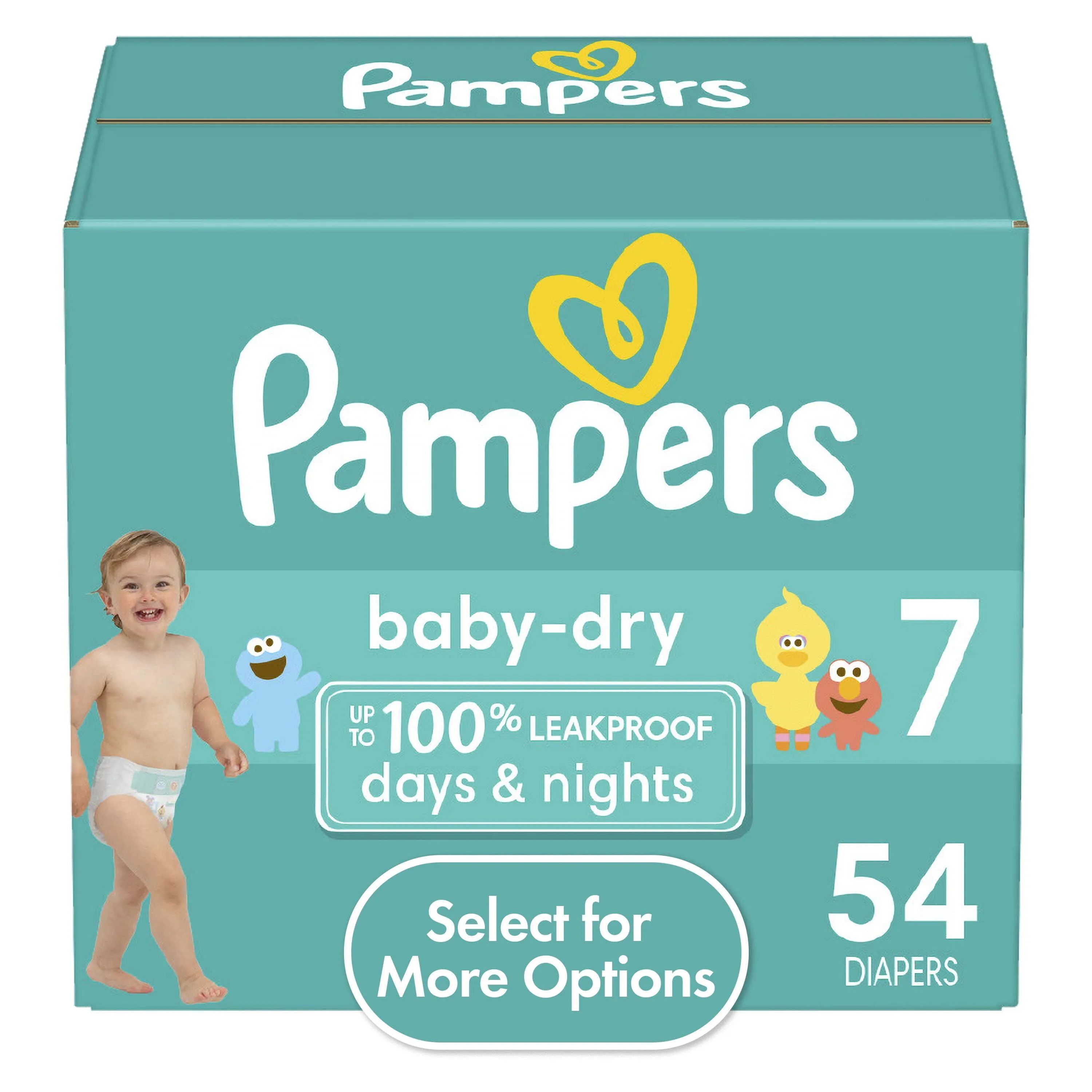 Pampers Baby Dry Diapers Size 7 54 Count