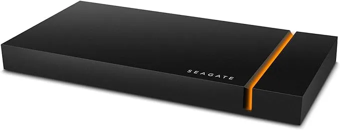 Seagate Firecuda Gaming SSD 500GB External Solid State Drive – USB-C USB 3.2 Gen 2x2 with NVMe for PC Laptop (STJP500400)