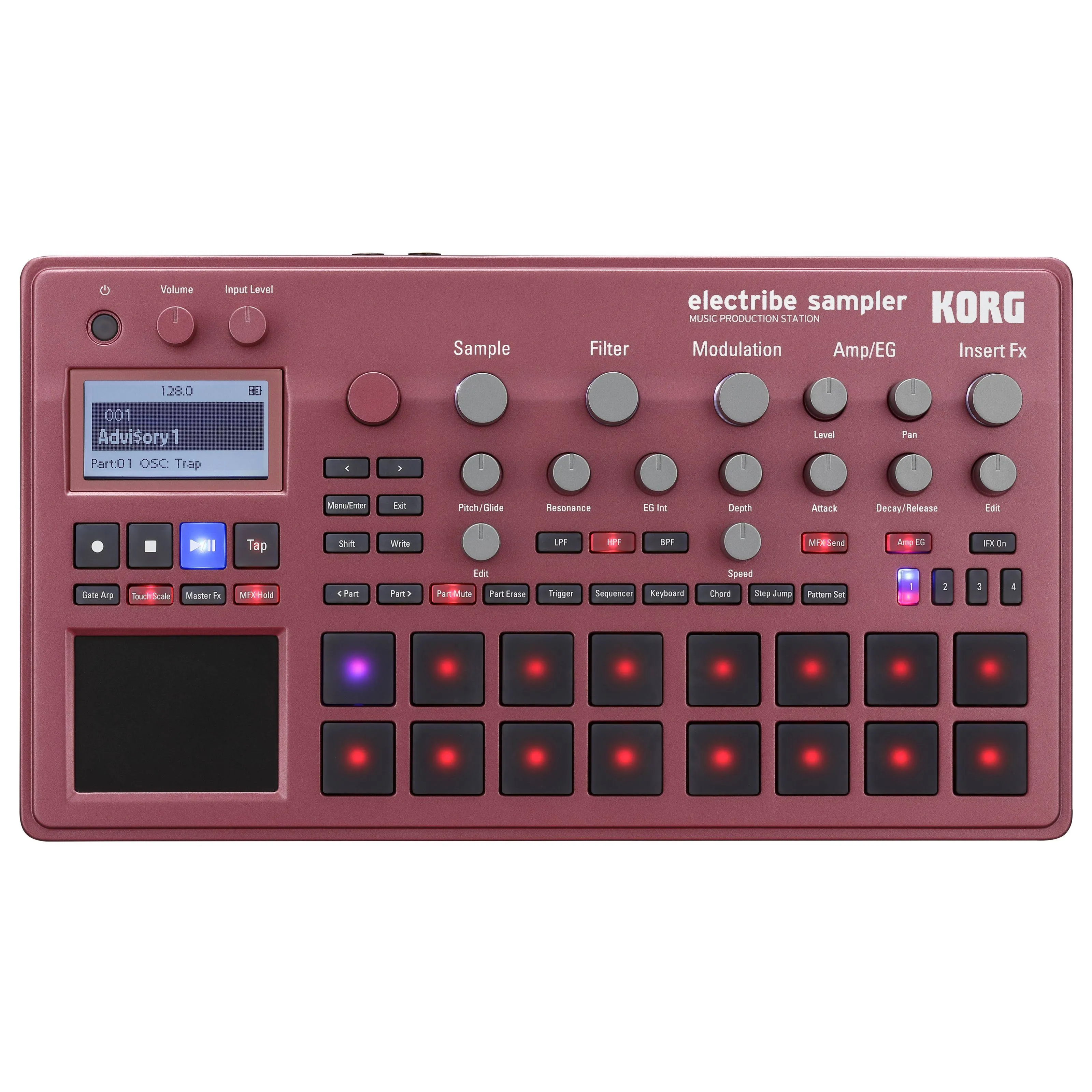 Korg ELECTRIBE2SRD Electribe Sampler in ESX Red with V2.0 Software