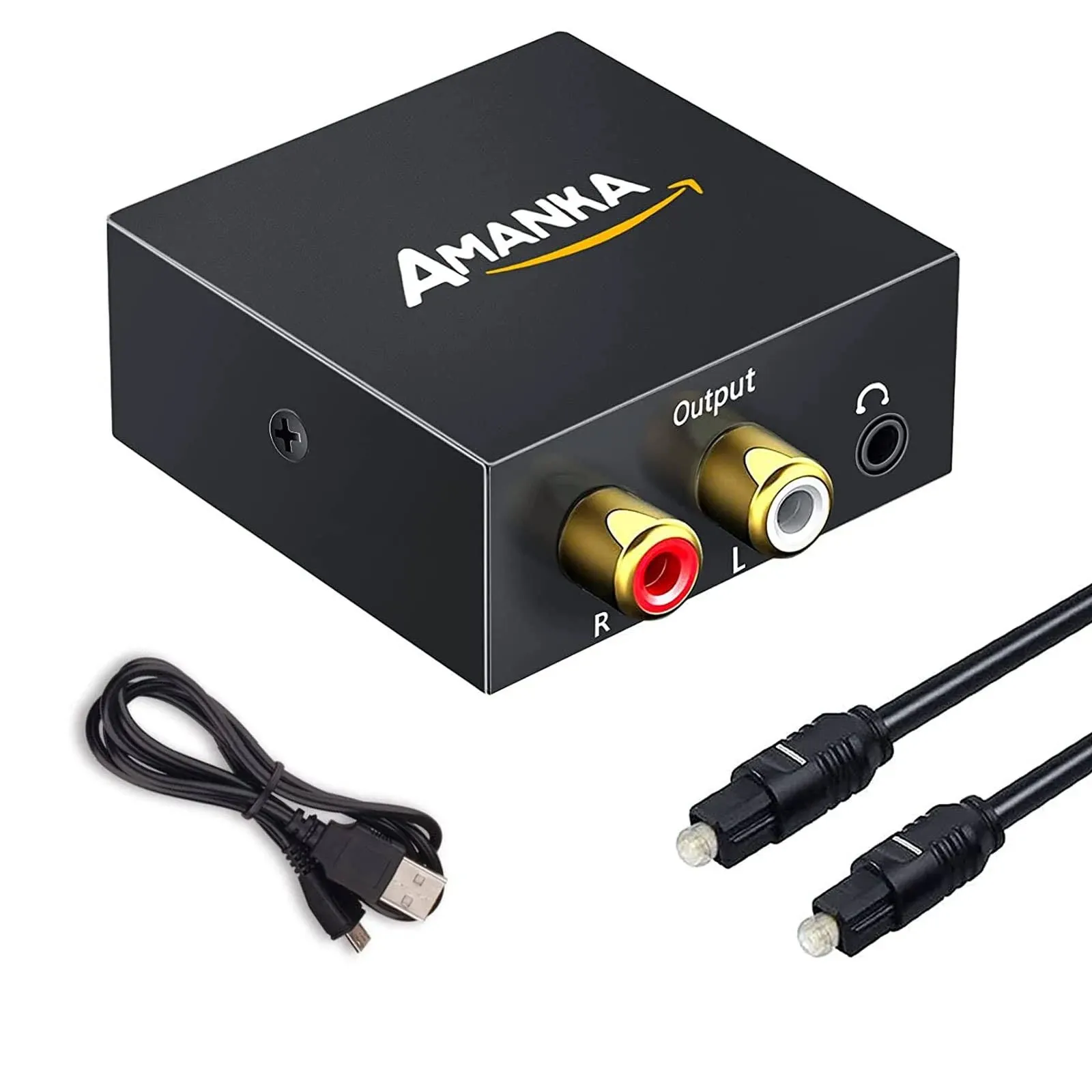 Audio Converter, AMANKA Digital to Analog Audio Decoder with Digital Optical ...