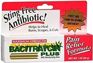 First Aid Research Bacitraycin Plus Ointment Maximum Strength - 1 oz