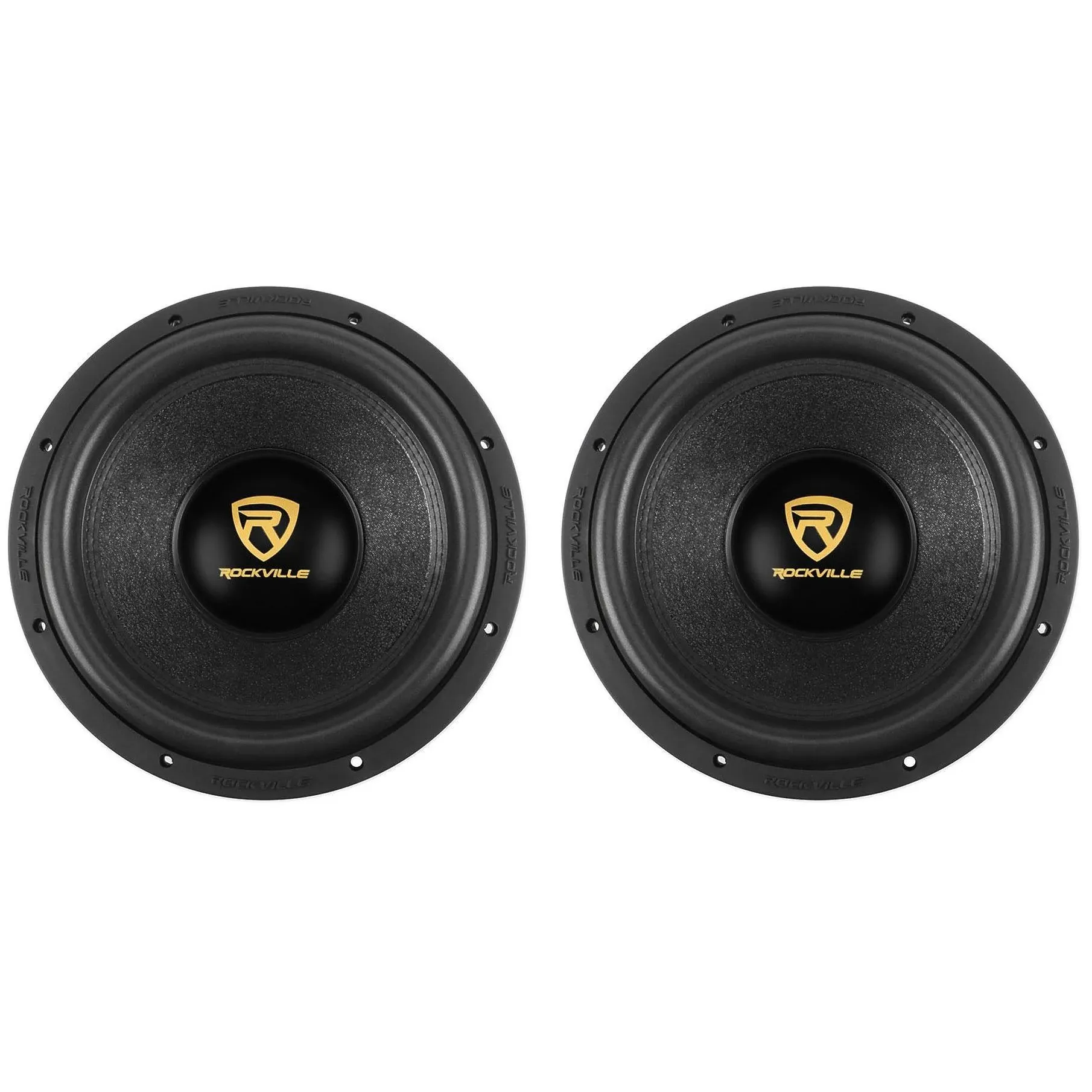 (2) Rockville W12K9D4 12" 8000 Watt Car Subwoofers Dual 4-Ohm Subs CEA Compliant