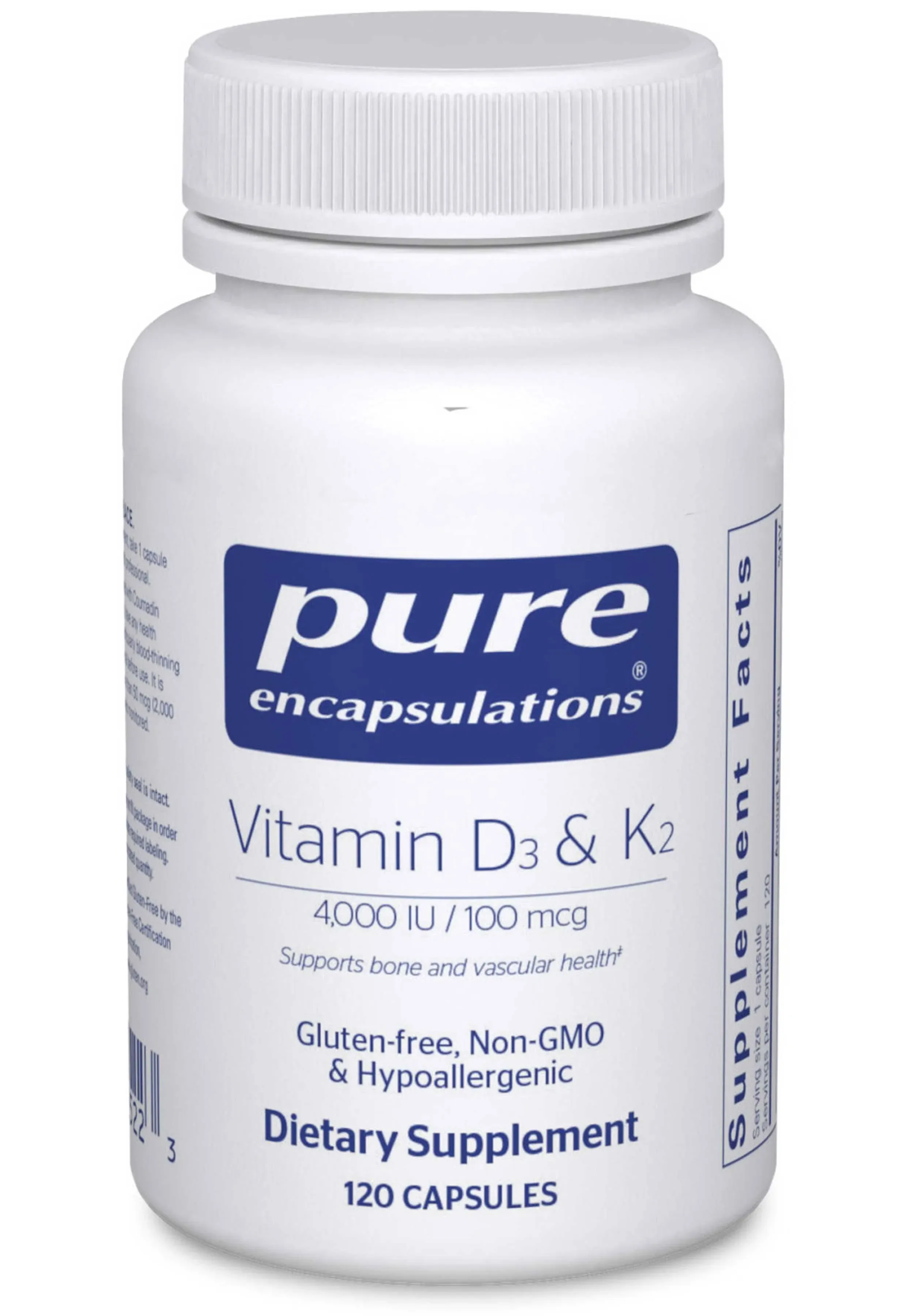 Pure Encapsulations - Vitamin D3 & K2 - 120 Capsules