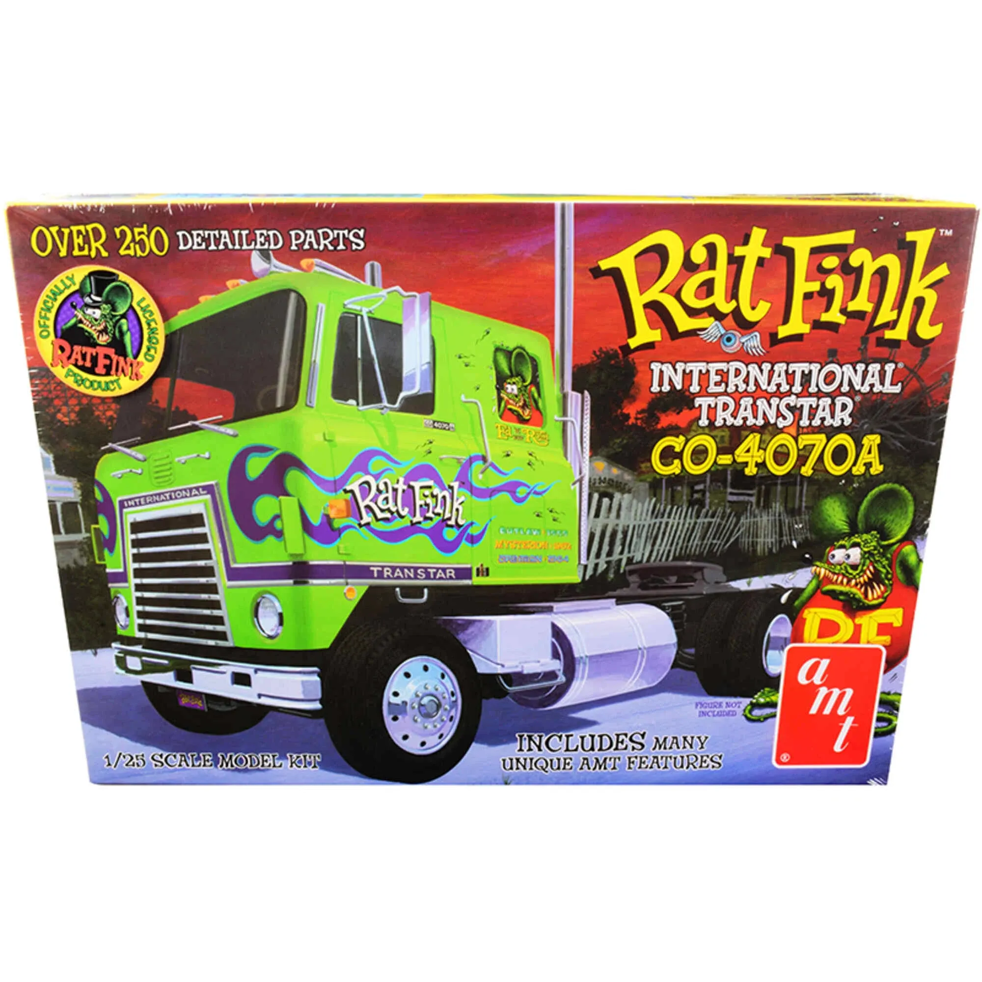 AMT IH Transtar CO-4070A Tractor Hauler - Rat Fink 1:25 Scale Model Kit