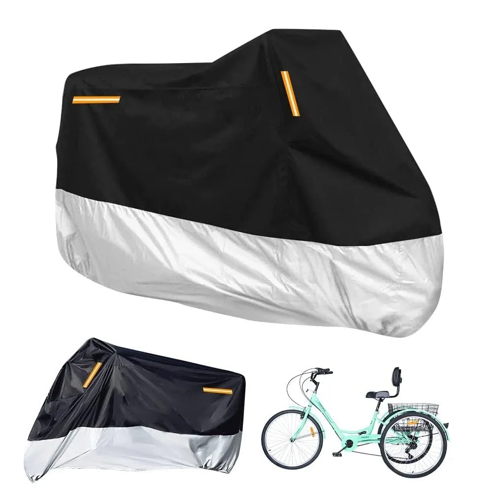 Foxtell Premium Adult Tricycle Cover, Fit All 3-Wheel Bike or Motorcycles Outdoor ...