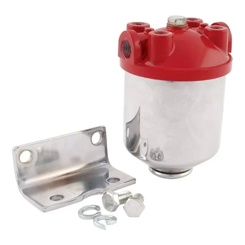 Allstar Performance All40250 - Fuel Filter Chrome Canister