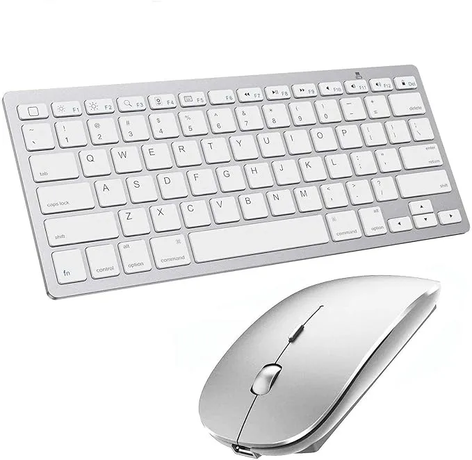 Bianco Bluetooth Keyboard and Mouse for iPad and iPhone Bluetooth Keyboard ...