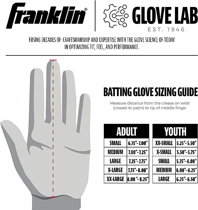 Franklin CFX PRO HI-LITE BATTING GLOVES - 2088xF