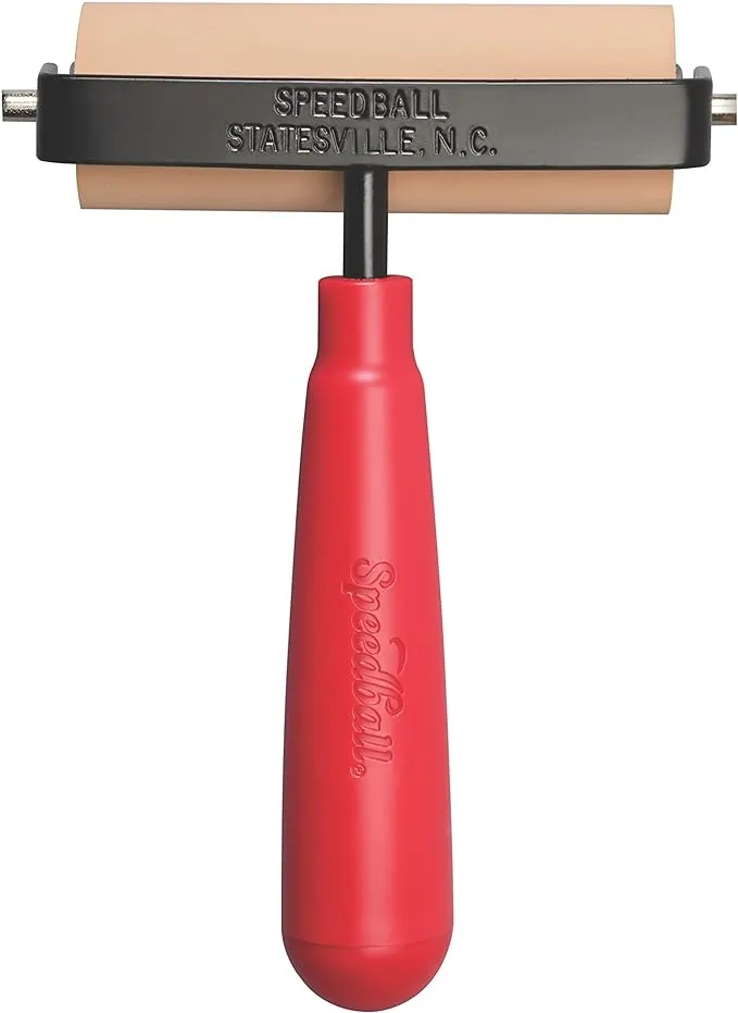 Speedball Deluxe Soft Rubber Brayer, 3.5-inch