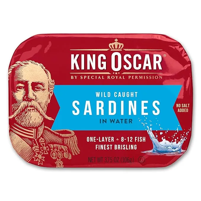 King Oscar Brisling Sardines in Extra Virgin Olive Oil, Spicy Cracked Pepper, 3.75-Ounce Cans (Pack of 12)