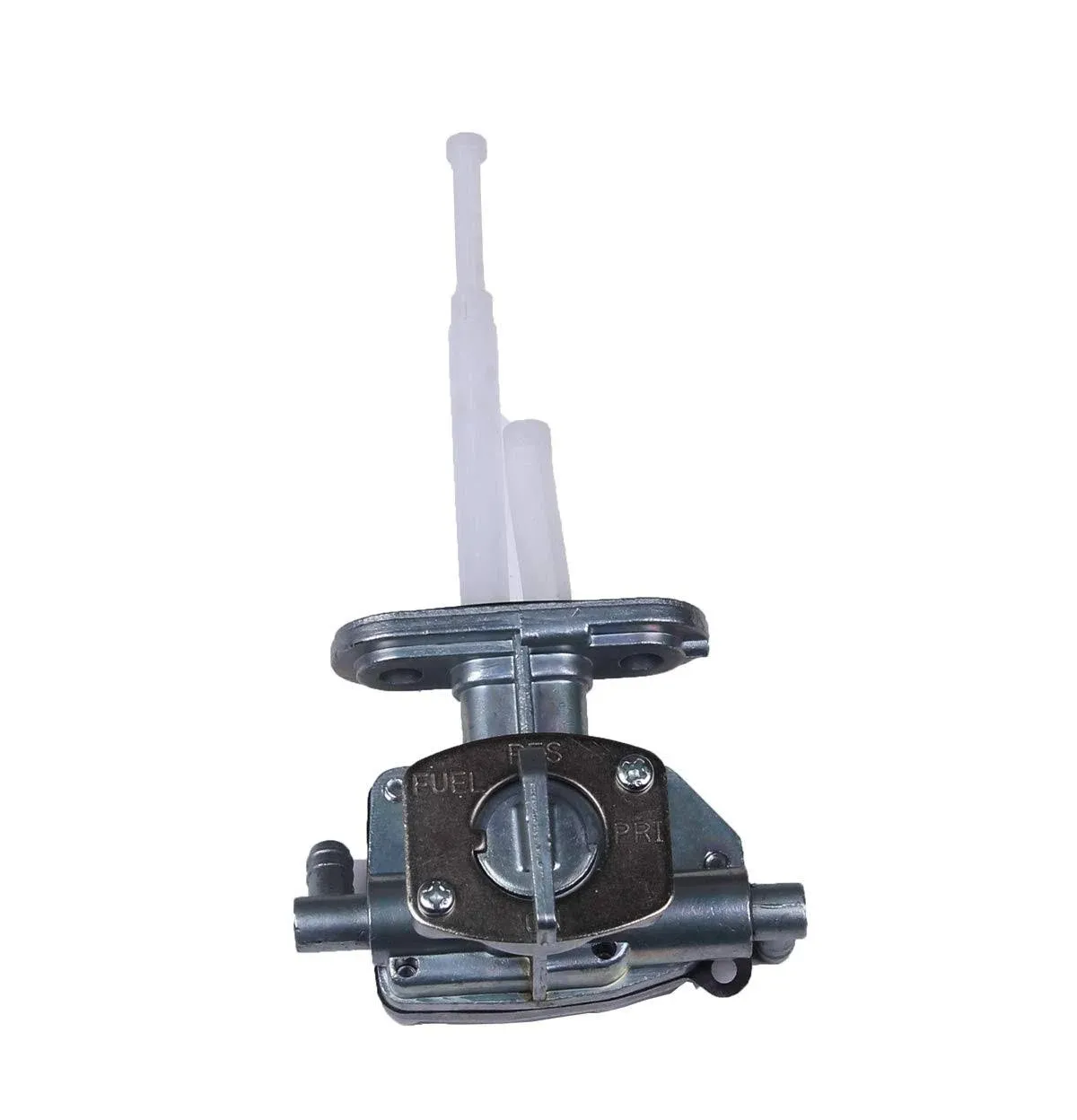 \u200eBH-Motor 44300-49B22 Silver High Performance Heavy Duty Fuel Valve Petcock