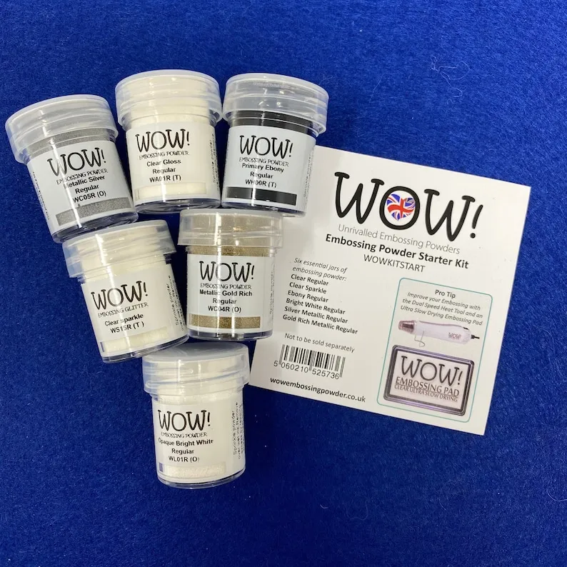 Wow! Embossing Powder Starter Set 6 x 15ml Pots