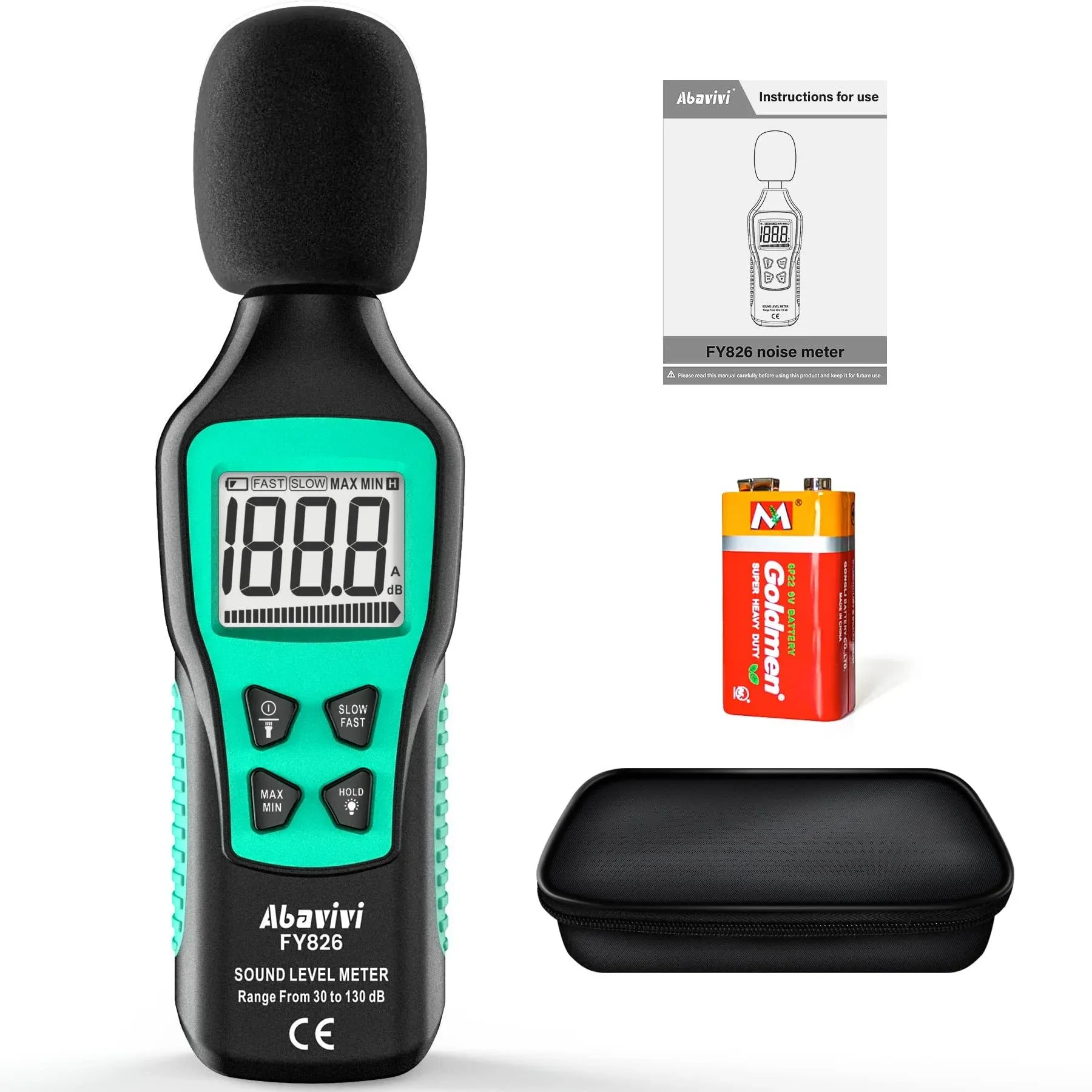 30-130dB Digital Sound Level Meter Portable Mini Noise Sound Decibel Meter