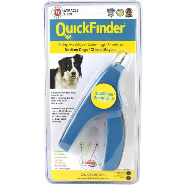 Top Paw QuickFinder Safety Nail Clipper for Dogs 40-75 lbs