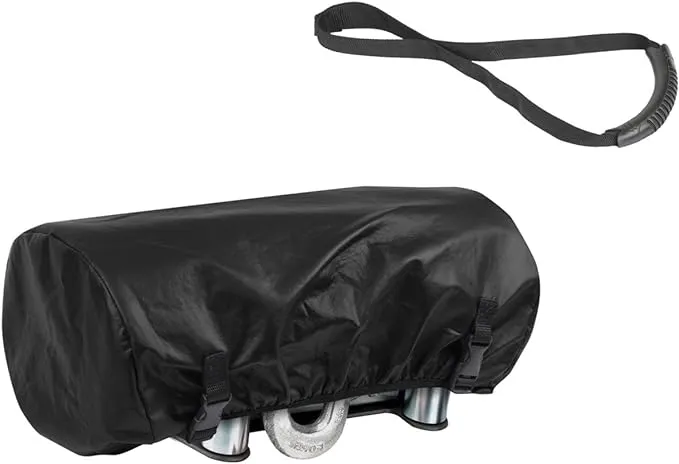 Explore Land Waterproof Universal Winch Cover - Dust Resistant Winches Cover 23.5 x 9.5 x 8 inch - Fits Electric Winches Up to 17,500 lbs