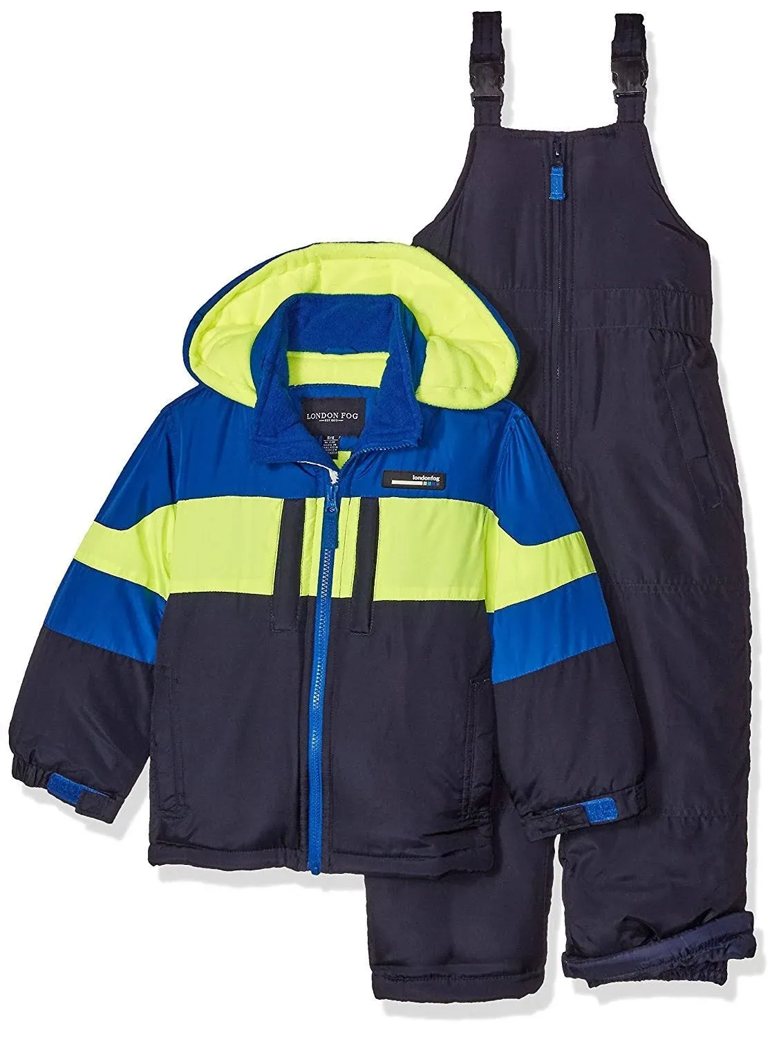 London Fog Boys' 2-Piece Snow Bib and Jacket Snowsuit