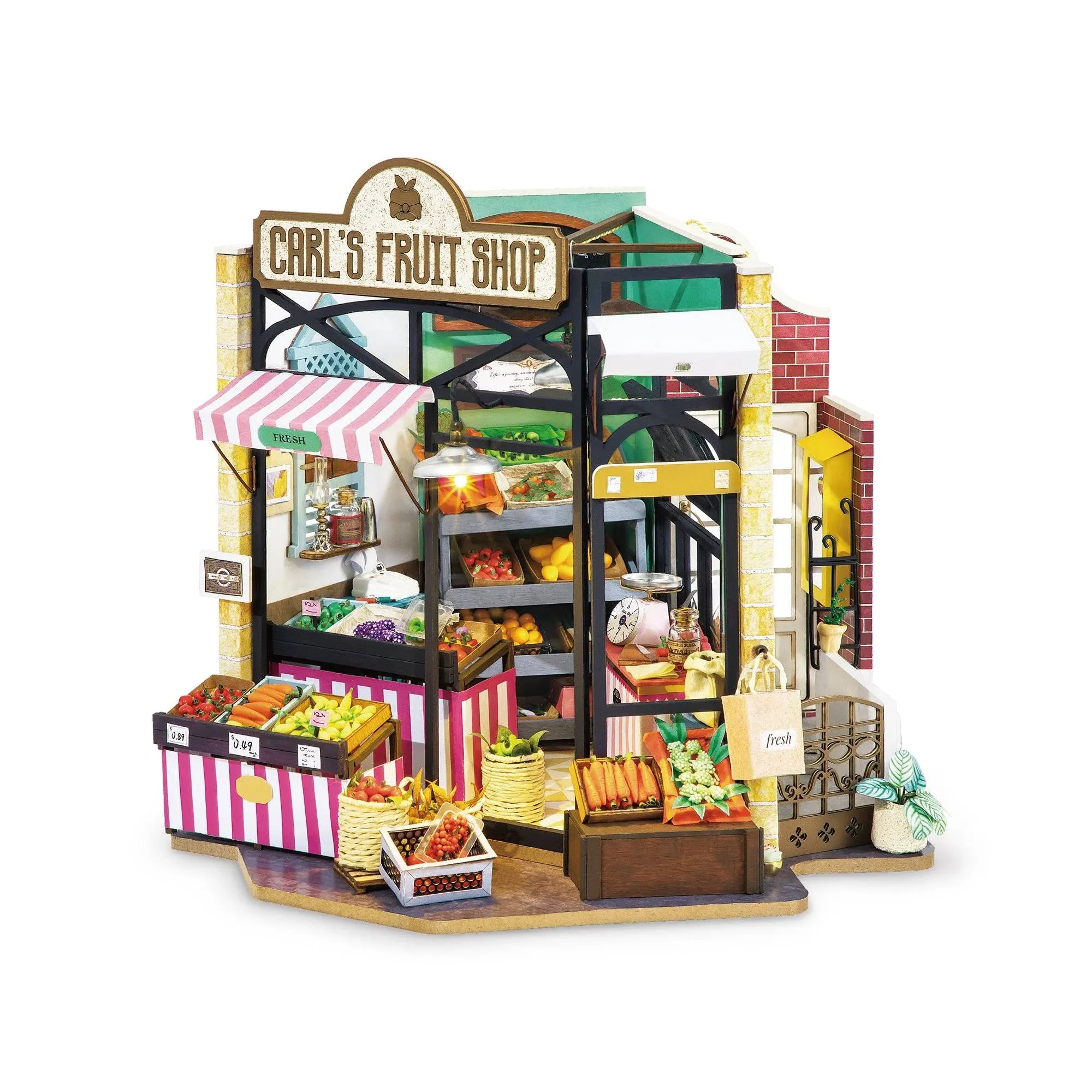 Carl's Fruit Shop 3D DIY Mini Dollhouse Puzzle