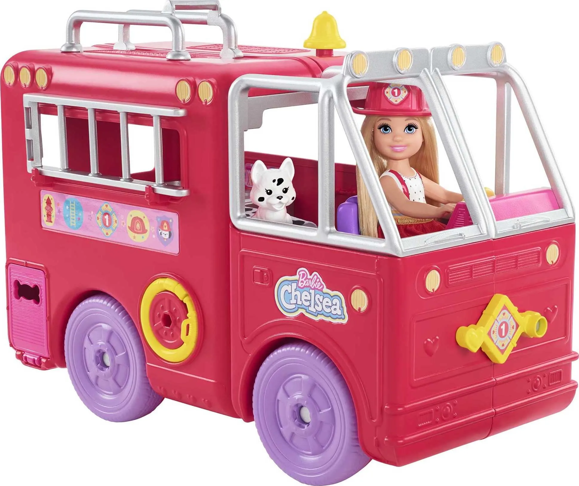 includes Barbie Chelsea Fire Truck Playset (Doll 6 Inch) (distress box)new