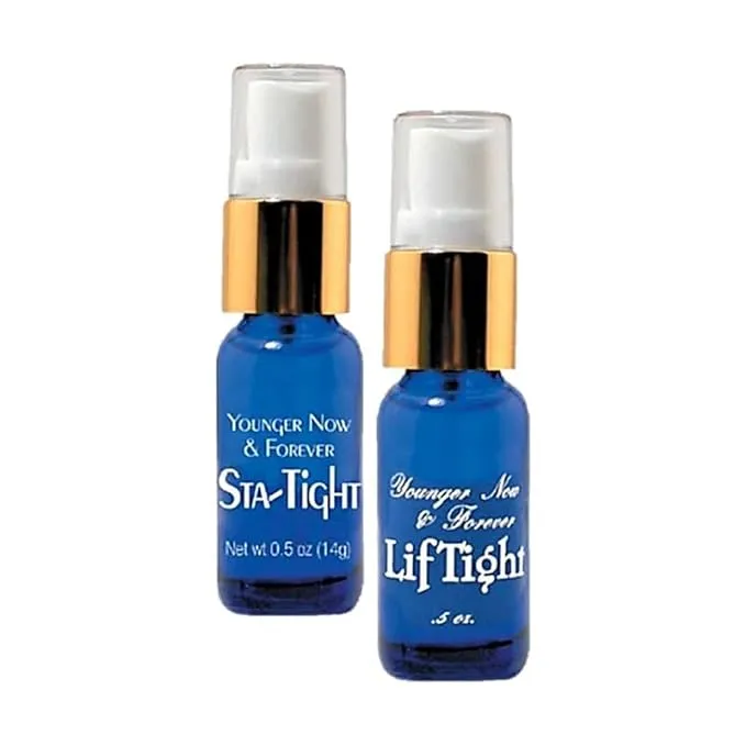 Sta-tight & LifTight, Anti Aging Serum & Instant Face Lift Serum, The Perfect Duo Helps Reduce Appearance of Fine Lines & Wrinkles Instantly & Prevent