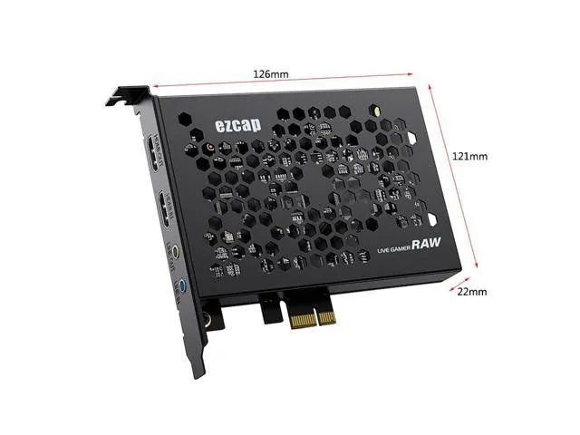 Ezcap324 PCIE Video Capture Card 1080p 4K HDMI Video capturado Recording Game Live Streaming Sound Mixer Line In Audio Out