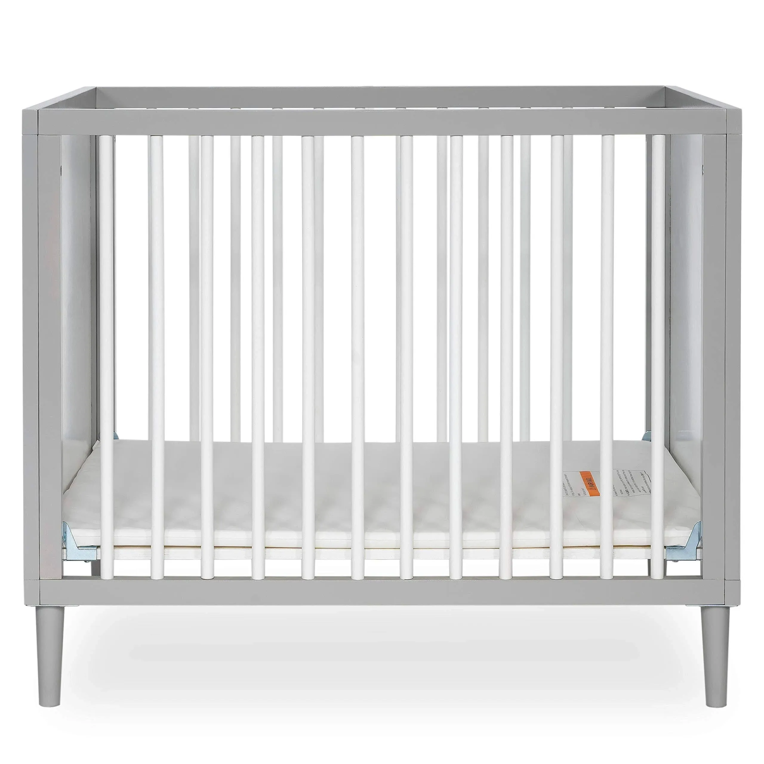 Dream On Me Lucas Mini Modern Crib with Rounded Spindles