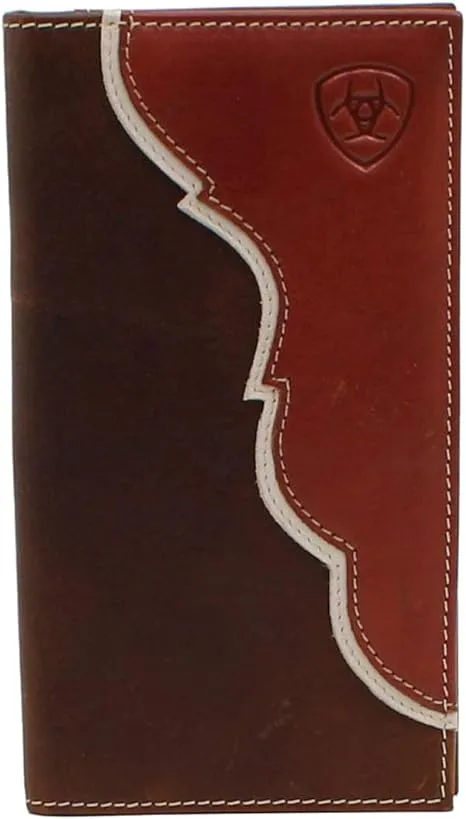 Ariat Men's Two Tone Shield Logo Rodeo Wallet