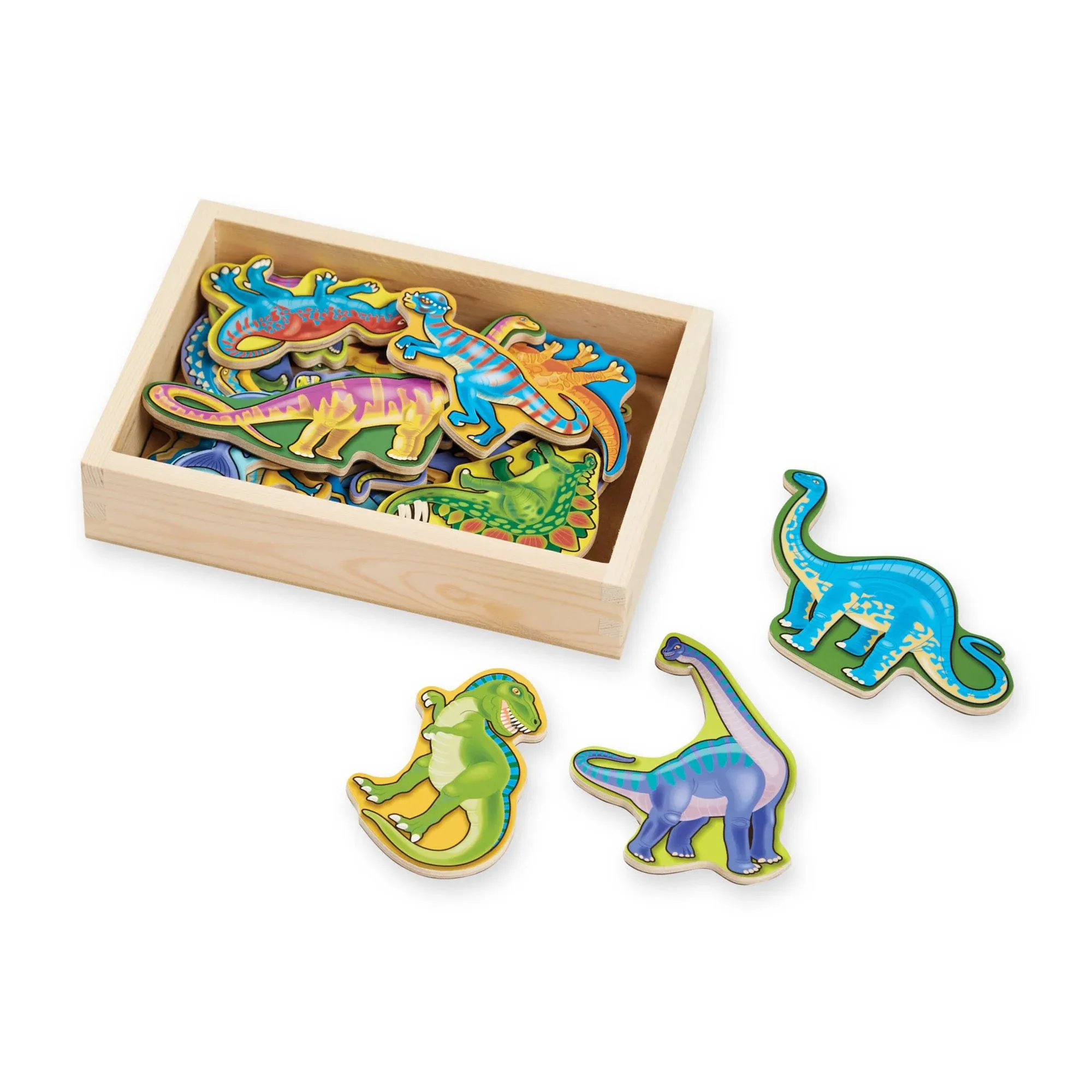 Melissa & Doug Wooden Dinosaur Magnets