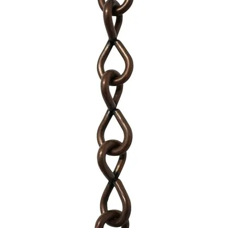 RCH Hardware CH-ST50-U Steel Basket Chain 3 Sizes Various Finishes (10 Feet)