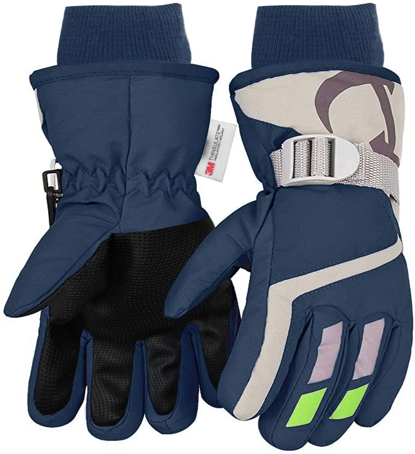 7-Mi Kids Winter Warm Water-Resistant Gloves for Skiing/Snowboarding/Cycling/Riding Outdoor Activities Children Mittens