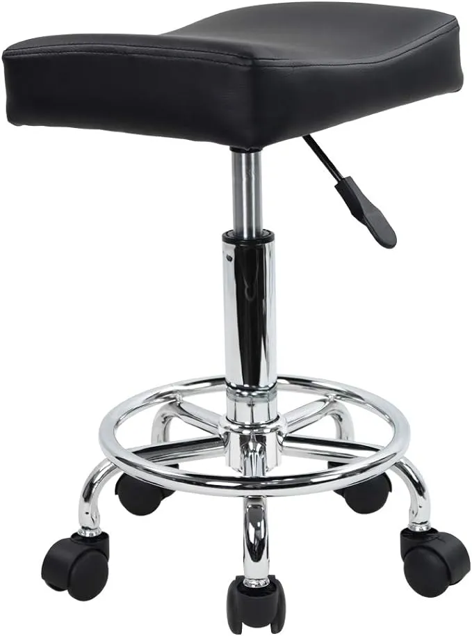 KKTONER Square Rolling Stool