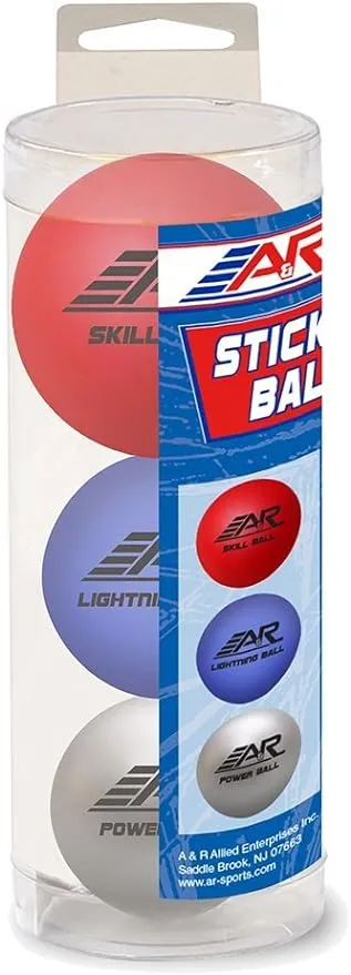 A&R Sports Assorted Stick Handling Balls (Pack of 3)