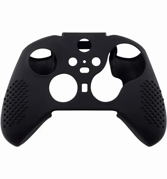 eXtremeRate PlayVital Protective Anti-Slip Silicone Case with Thumb Grips Caps for Xbox One Elite Series 2 & Elite 2 Core Controller - Black