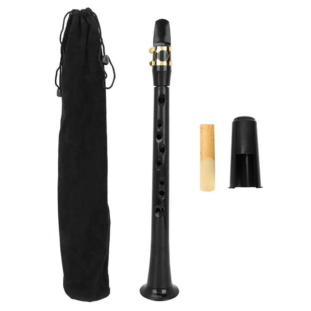 Pocket Saxophone, Portable Simple Mini Saxophone, Practice Bb Tune Sax with Reed ...