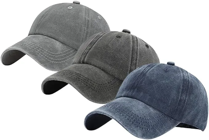 3 Pack Toddler Hat Toddler Baseball Hats for 2-7 Years Boys and Girls