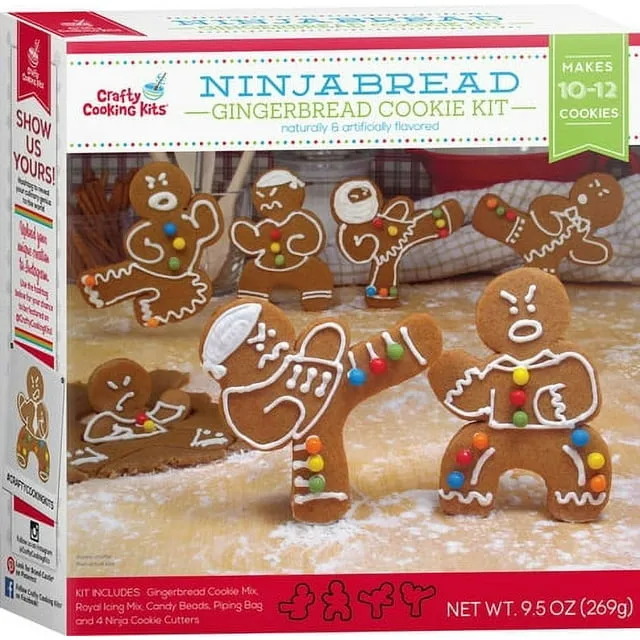 Ninjabread Gingerbread Cookie Kit