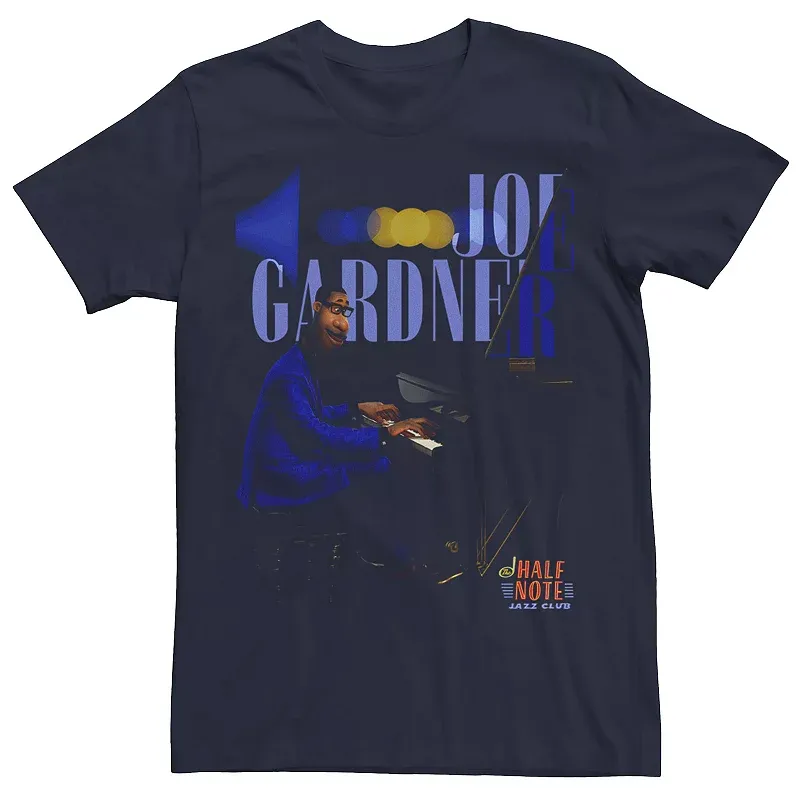 Disney / Pixar's Soul Joe Gardner Men's Half Note Jazz Club Portrait Tee