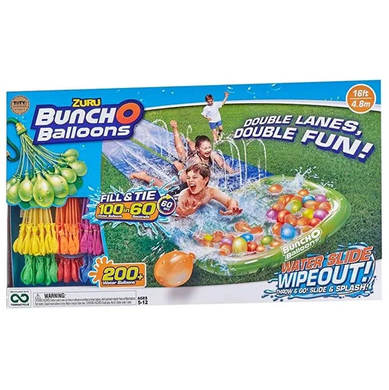 Bunch O Balloons Water Slide Wipeout (2x Lane) by Zuru