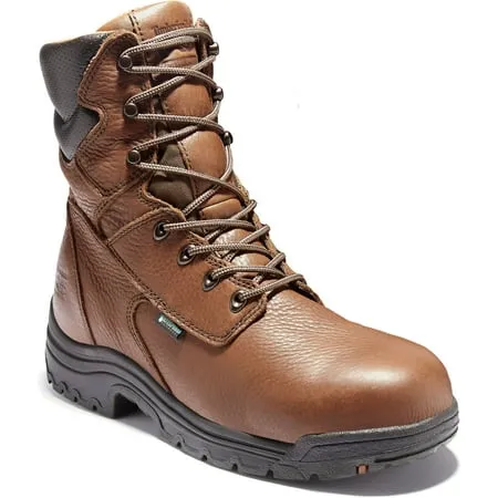 Timberland PRO Brown Men s TiTAN Alloy Toe EH Waterpoof 8 Inch Work Boot (11.0 M)