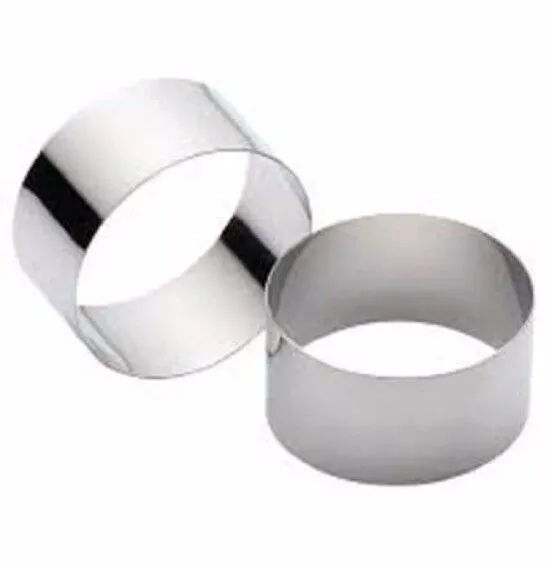 Sunrise Kitchen Supply Plating Forms Stainless Steel Ring Mold Sets 3" X 2.75" (2)