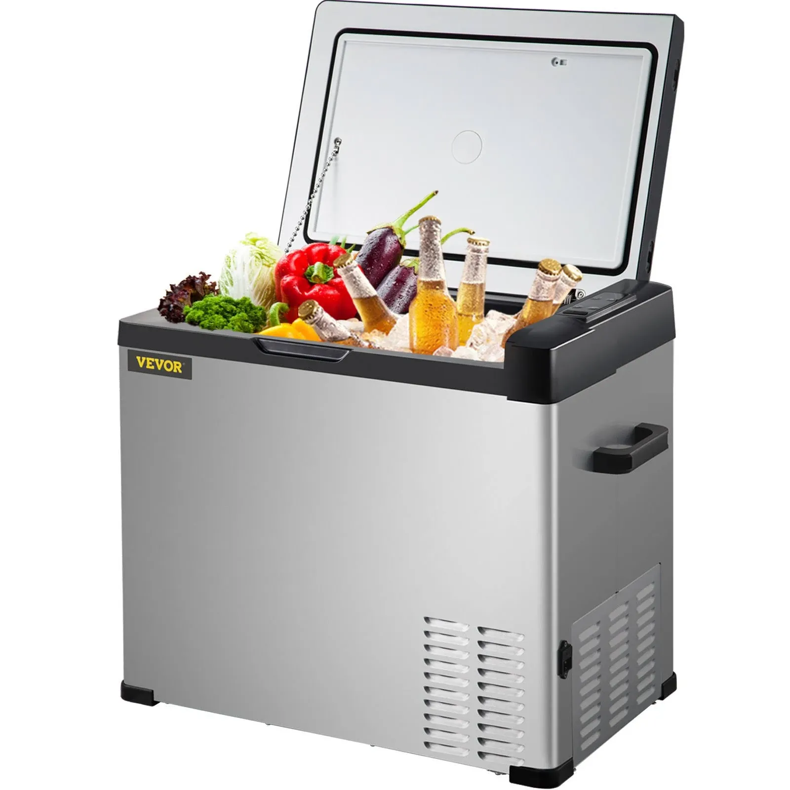 VEVOR 12 Volt Refrigerator, Portable Refrigerator (-4?&amp;deg;F~68?<wbr/>&amp;deg;F) With APP