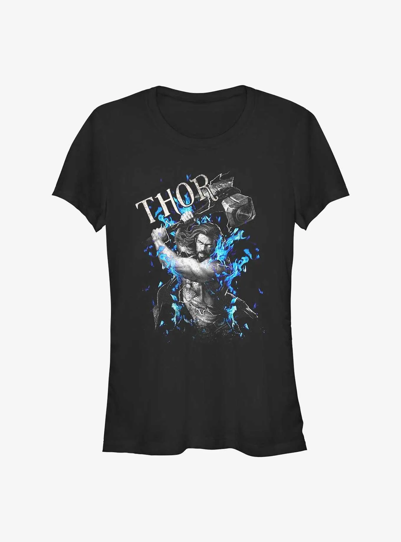 Marvel Thor: Love and Thunder On Fire Girls T-Shirt | Hot Topic