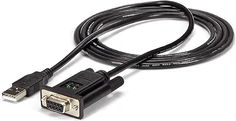 StarTech.com 1 Port USB to Null Modem RS232 DB9 Serial DCE Adapter