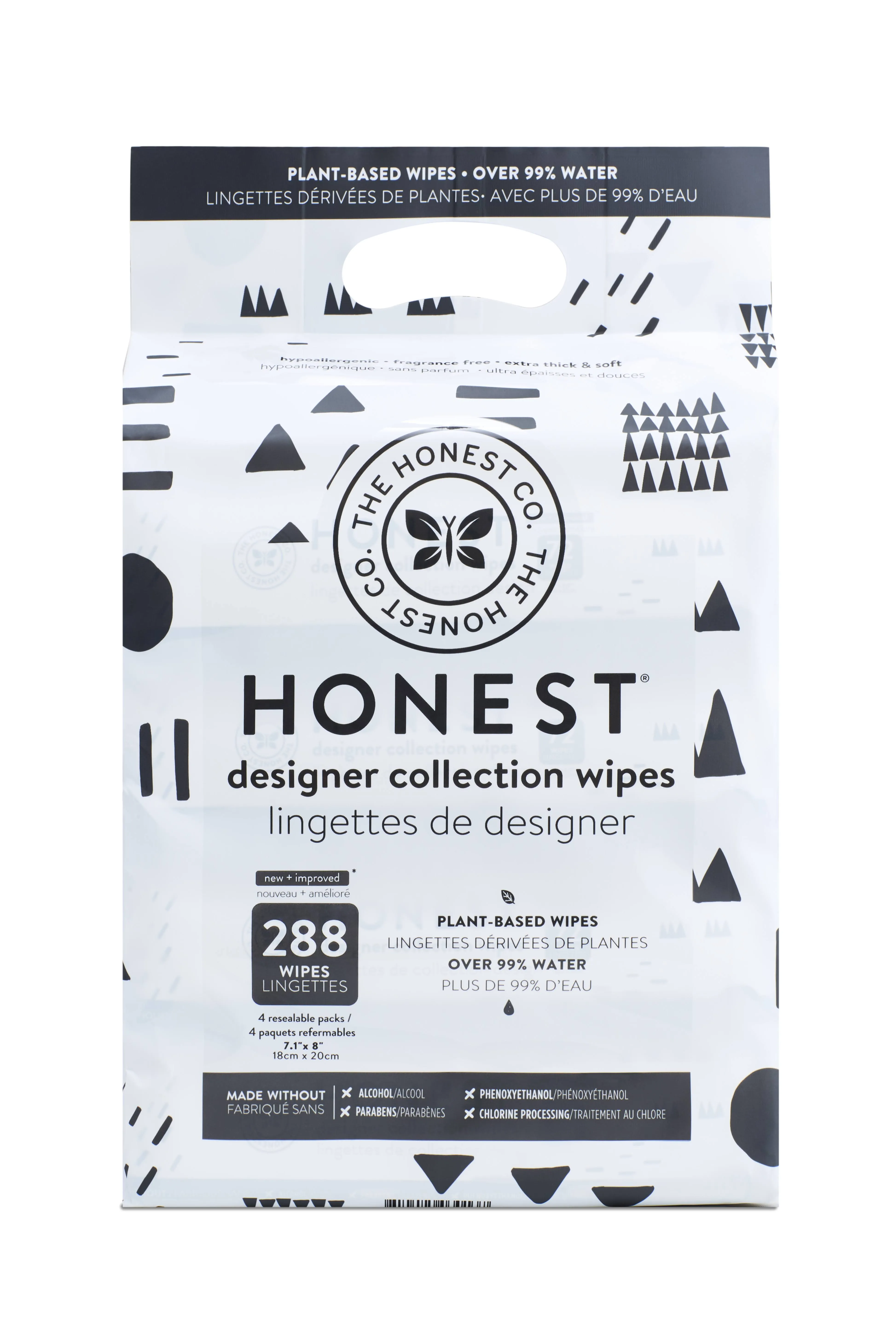 The Honest Company Clean Conscious Wipes | 99% Water, Compostable, Plant-Based, Baby Wipes | Hypoallergenic, EWG Verified | Balance Blues, 288 Count