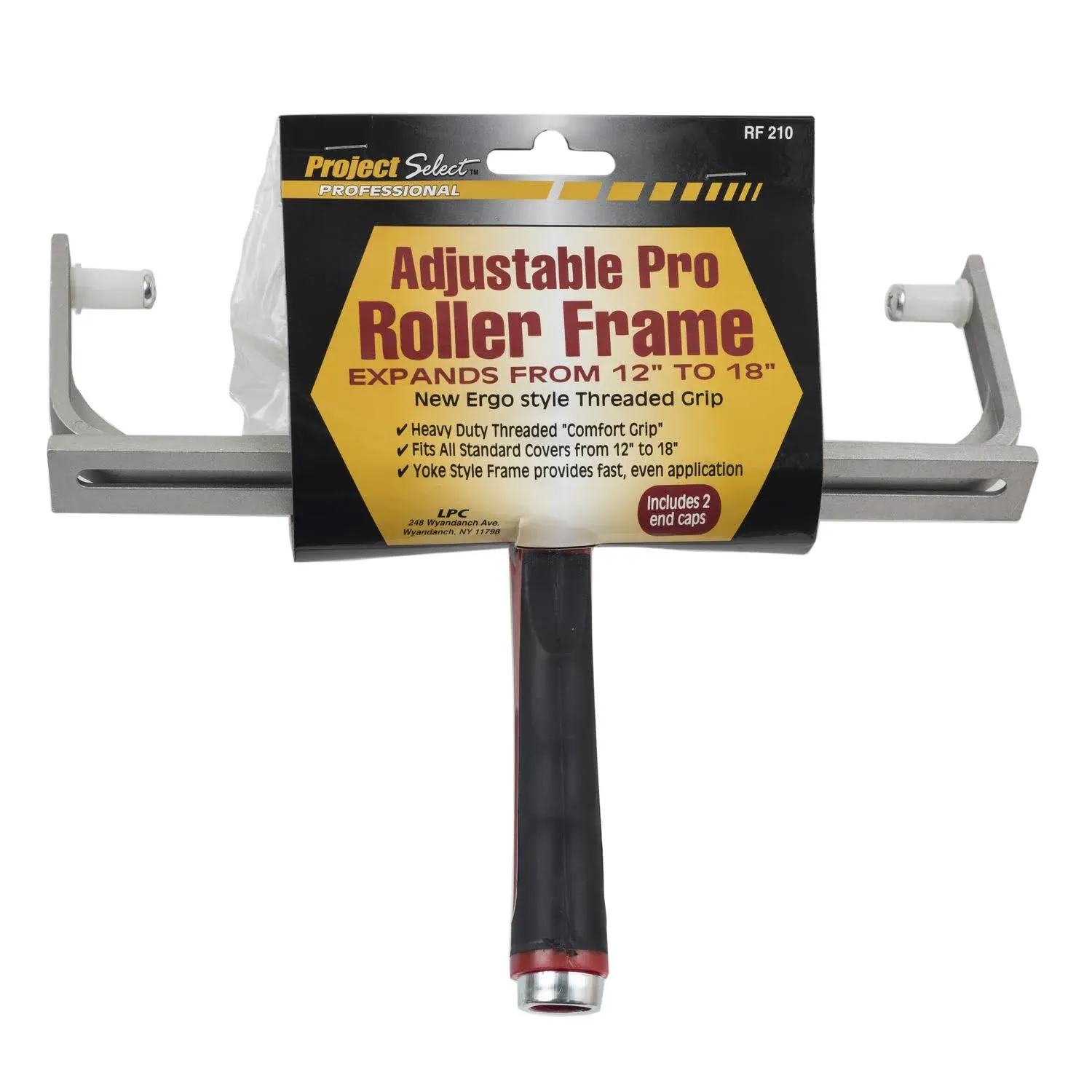 Linzer Products RF210 18" Paint Roller Frame, Adjustable 12" - 18", Red