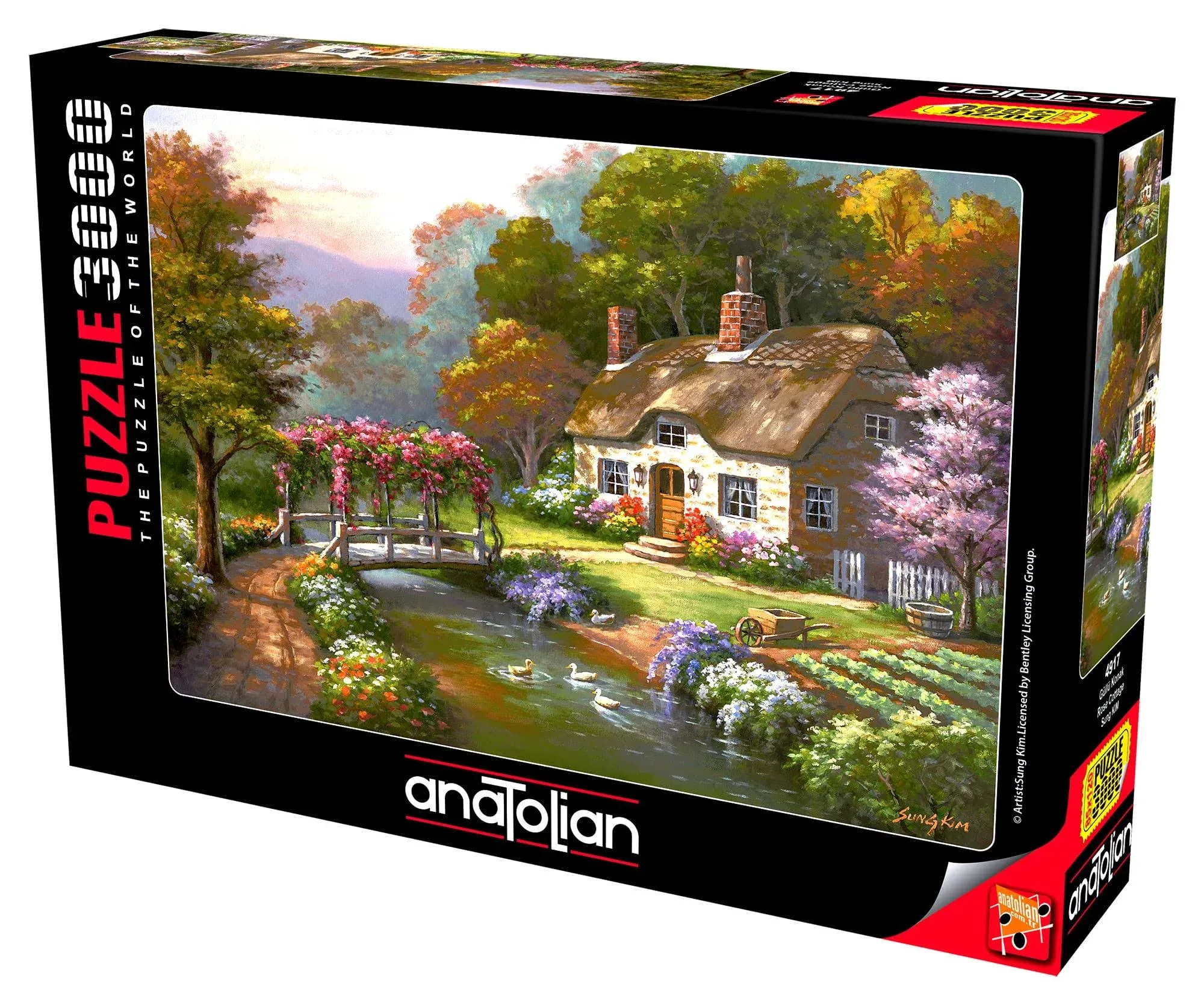 Anatolian Puzzle - Rose Cottage - 3000 Piece Jigsaw Puzzle #4917