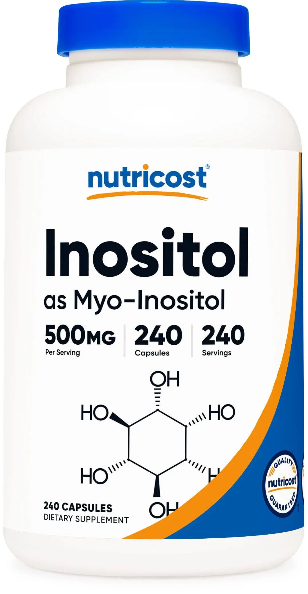 Nutricost Inositol as Myo-Inositol 500mg 240 Capsule Premium Grade Free Shipping